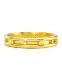 19k Double-Band Diamond Bangle Bracelet