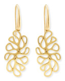 Sealeaf Collection 18k Yellow Gold Earrings 