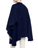 Mantella Regina Unita Cashmere Cape, Blue