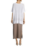 Interlock Maxi Skirt, Pebblestone 