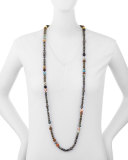 Caryn Long Beaded Necklace, 43"