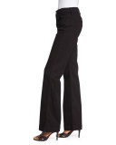 Flare-Leg Jeans, Black 