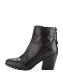 Viva Leather Bootie, Nero