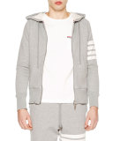 Four-Stripe Hoodie Sweatshirt