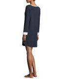 goodnight jersey sleepshirt, dark sapphire