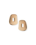 Trapezoid Puzzle Stud Earrings in 18K Rose Gold