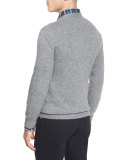 Seamless Yak Crewneck Sweater, Gray