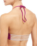 Zunzal Reversible Swim Top, Purple