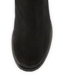 Honey Shearling Ankle Boot, Black