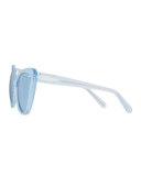 Venice Cat-Eye Sunglasses, Blue