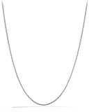 Box Chain Necklace with Gold, 18"L