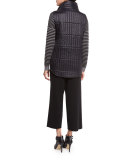 Merino Wool Straight-Leg Cropped Pants