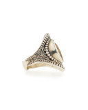 Silver & Bronze Coin Medallion Ring