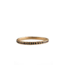 Thin Pave Black Diamond Band Ring