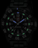 44mm Navy SEAL 3050 Series Colormark Watch, Black/White