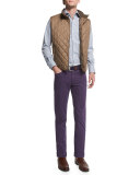 Hudson Quilted Vest, Brown