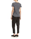 Striped V-Neck Tee