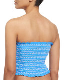 Costa Shirred Bandeau Tankini Swim Top
