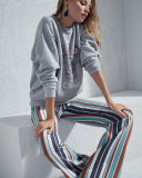 Toucan Logo Crewneck Sweatshirt, Aqua Blue/Gray