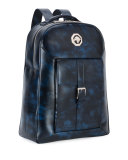 Marbled-Leather Backpack