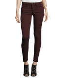The Icon Ankle Skinny Jeans, Dark Wine