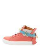 Women's 100mm Turn-Lock Tricolor High-Top Sneaker