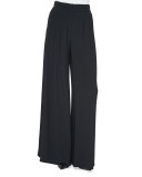 Wide-Leg Pants with Pleated Front