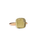 Nudo Rose Gold & Prasiolite Grande Ring, Size 6.5