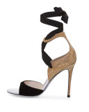 Crystal Lace-Up 105mm Sandal