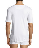 Sea Island Cotton Crewneck Tee, White