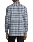 Melrose Plaid Sport Shirt, Plum