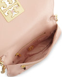 Britten Leather Clutch Bag, Indian Rose 