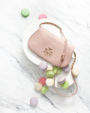 Britten Leather Clutch Bag, Indian Rose 