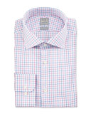 Multicolor Check Dress Shirt, Pink