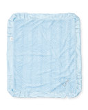 Ziggy Plush Receiving Blanket, Blue