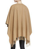 Varsity Stripe Wool Felt Wrap, Camel