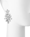 Navette Crystal Drop Clip Earrings