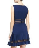 Sleeveless Cocktail Dress, Navy