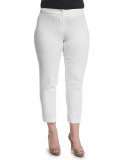 Revival Narrow Pants, White, Plus Size