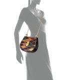 Drew Small Python Shoulder Bag, Multi