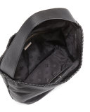 Marion Hobo Bag w/Whipstitch Trim, Black