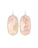 Danielle Statement Drop Earrings, Peach Illusion