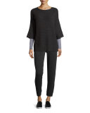 Cashmere Jogger Pants, Charcoal