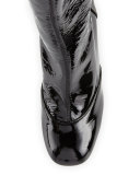 Madison Patent Over-The-Knee Boot, Black
