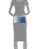 Manila Ombre Glitter Clutch Bag, Blue/Silver