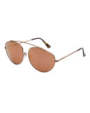 Leon Mirrored Aviator Sunglasses, Spektra