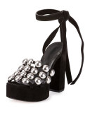 Alys Studded Platform Sandal, Black