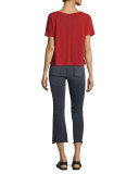 Le Crop Mini Boot-Cut Jeans, Preston