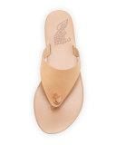 Igia Leather Thong Sandal, Nude
