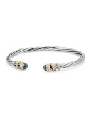 4mm Helena Cabochon Tip Bracelet with Diamonds